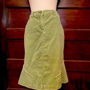 Vintage Anthropologie corduroy mermaid skirt